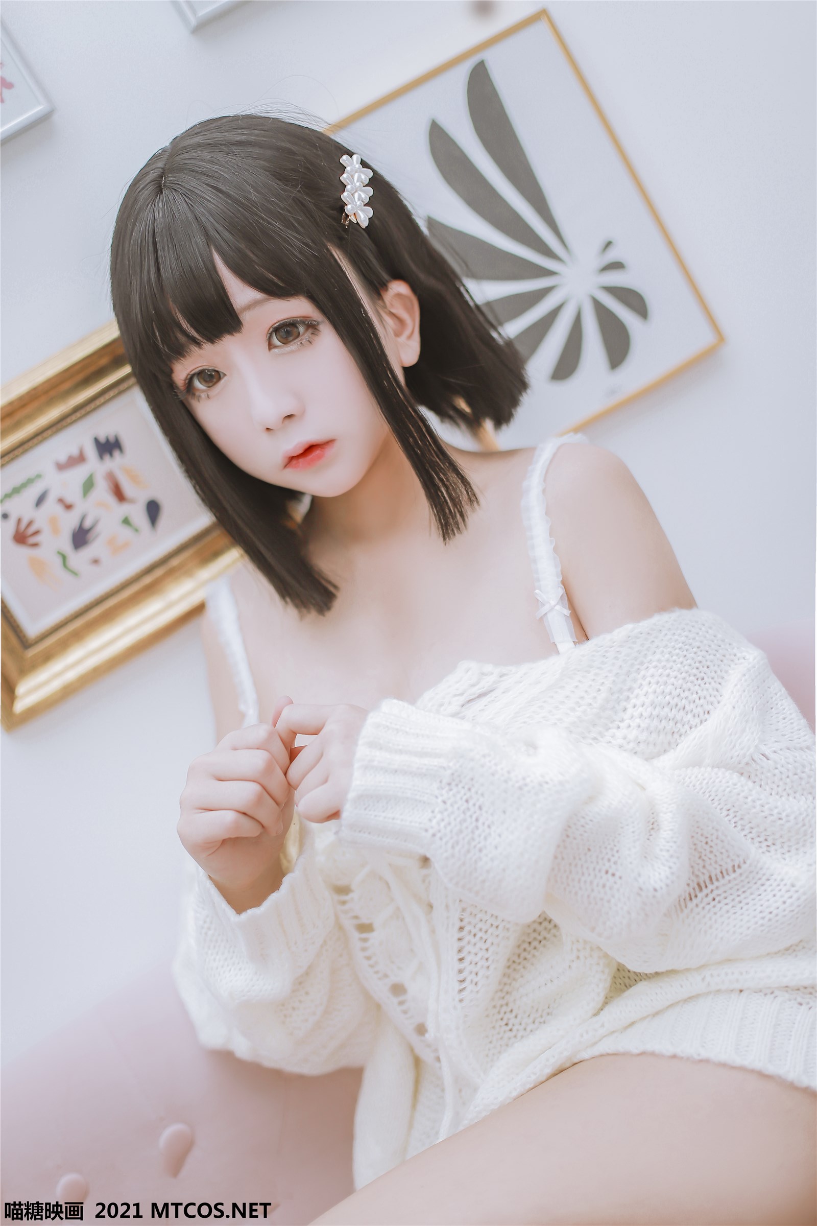 Meow Sugar Picture VOL.457 Sister's white sweater(20)